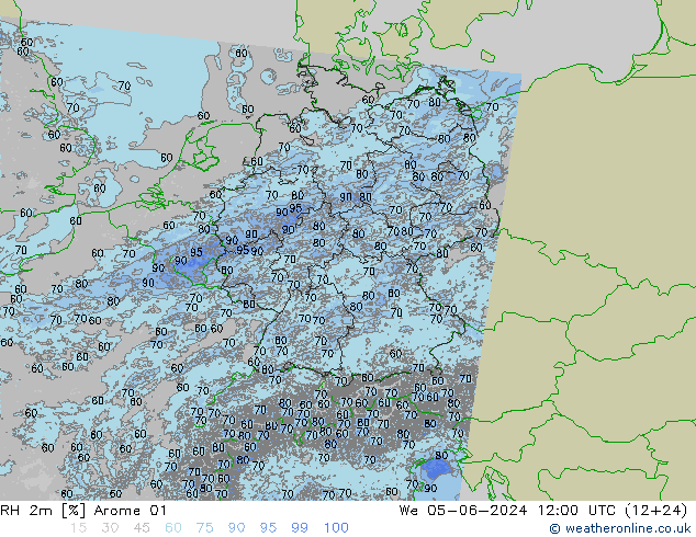 RH 2m Arome 01 We 05.06.2024 12 UTC