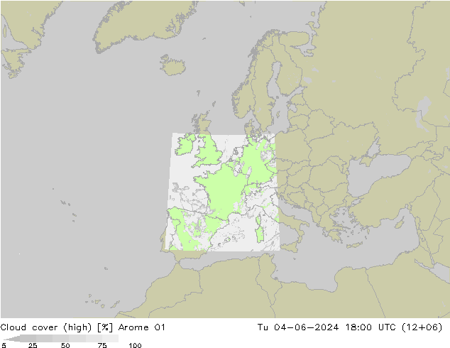 Bulutlar (yüksek) Arome 01 Sa 04.06.2024 18 UTC