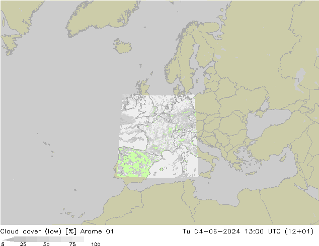 Nubi basse Arome 01 mar 04.06.2024 13 UTC