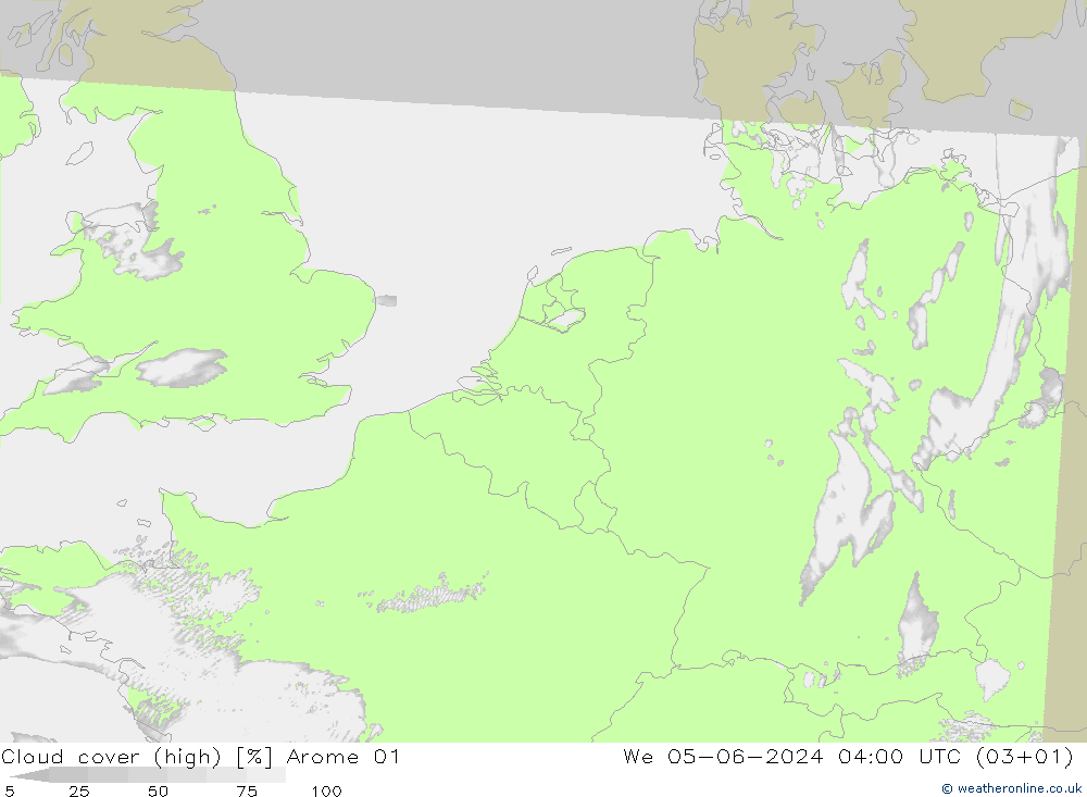 Wolken (hohe) Arome 01 Mi 05.06.2024 04 UTC