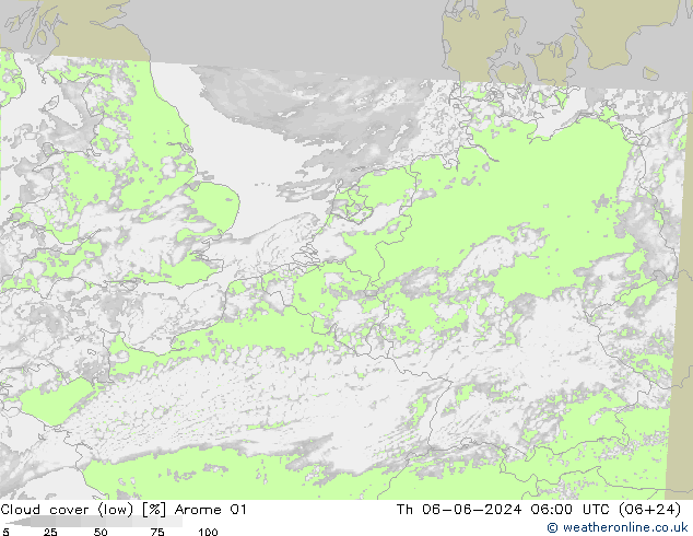 nuvens (baixo) Arome 01 Qui 06.06.2024 06 UTC