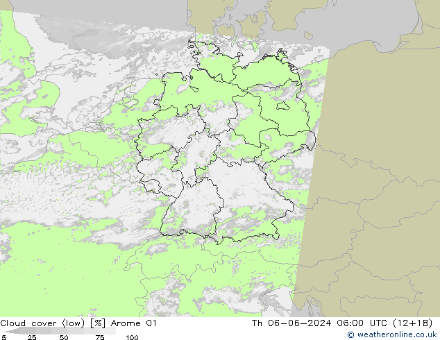 Nubi basse Arome 01 gio 06.06.2024 06 UTC