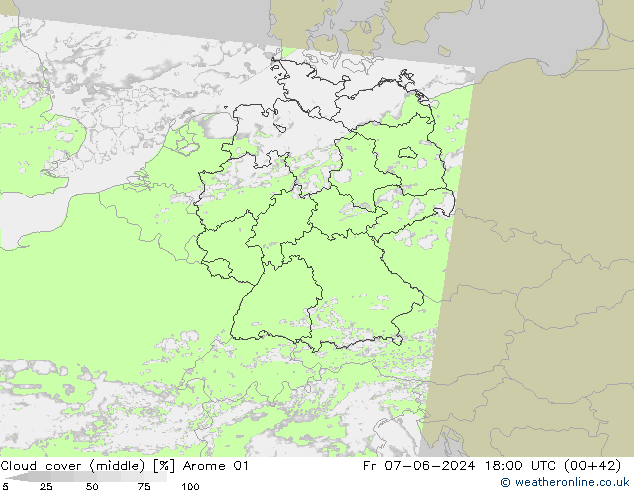 zachmurzenie (środk.) Arome 01 pt. 07.06.2024 18 UTC