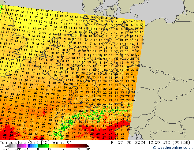     Arome 01  07.06.2024 12 UTC