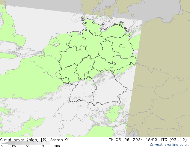 Bulutlar (yüksek) Arome 01 Per 06.06.2024 15 UTC