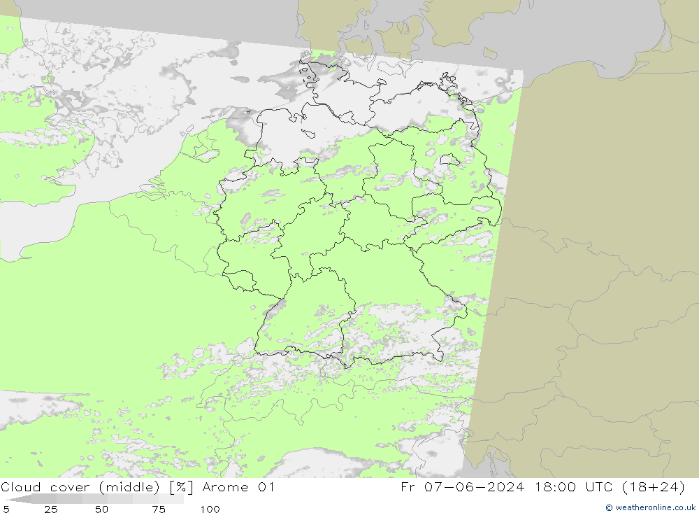 Bulutlar (orta) Arome 01 Cu 07.06.2024 18 UTC