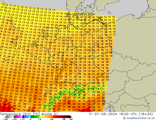     Arome 01  07.06.2024 18 UTC