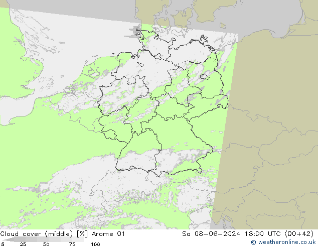 Bulutlar (orta) Arome 01 Cts 08.06.2024 18 UTC