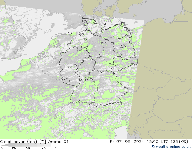 Bulutlar (düşük) Arome 01 Cu 07.06.2024 15 UTC