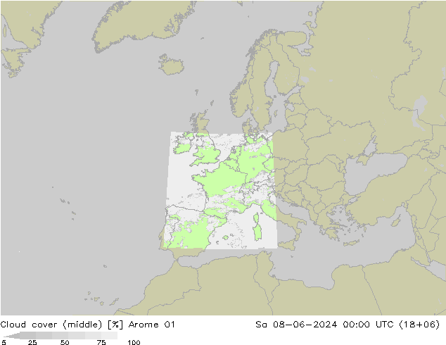 облака (средний) Arome 01 сб 08.06.2024 00 UTC