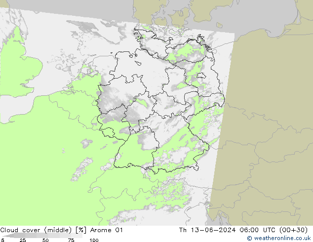 облака (средний) Arome 01 чт 13.06.2024 06 UTC