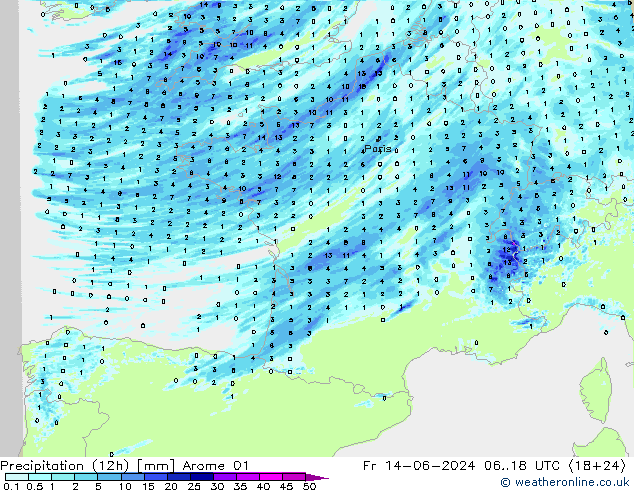  (12h) Arome 01  14.06.2024 18 UTC