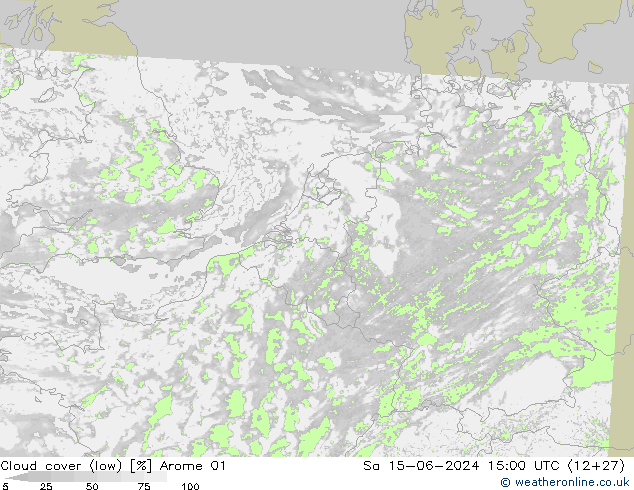 nízká oblaka Arome 01 So 15.06.2024 15 UTC
