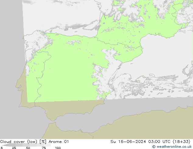 nuvens (baixo) Arome 01 Dom 16.06.2024 03 UTC