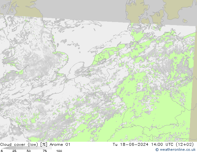 Nubes bajas Arome 01 mar 18.06.2024 14 UTC