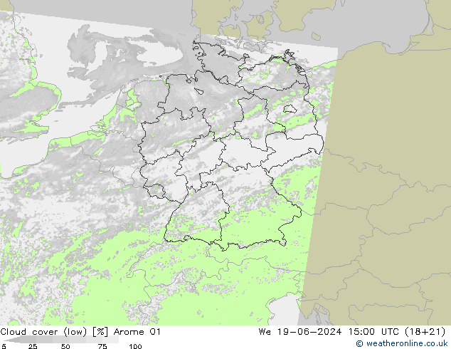 облака (низкий) Arome 01 ср 19.06.2024 15 UTC