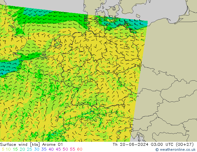  10 m Arome 01  20.06.2024 03 UTC