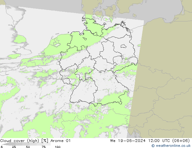 облака (средний) Arome 01 ср 19.06.2024 12 UTC