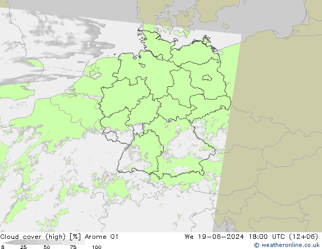 云 (中) Arome 01 星期三 19.06.2024 18 UTC