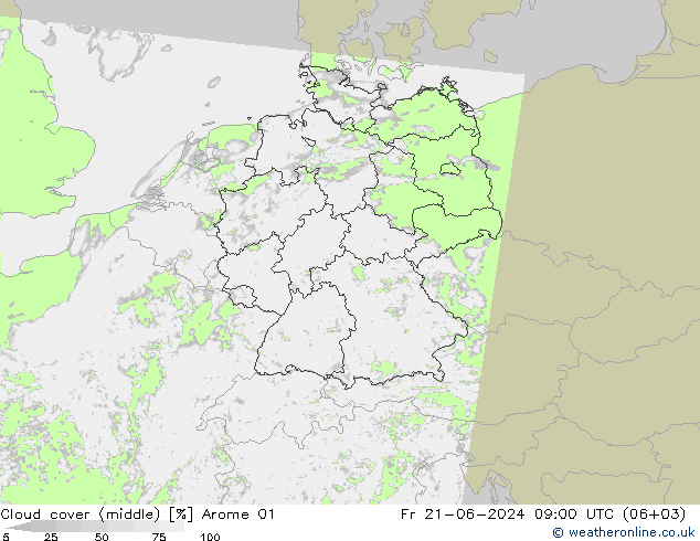 Bulutlar (orta) Arome 01 Cu 21.06.2024 09 UTC