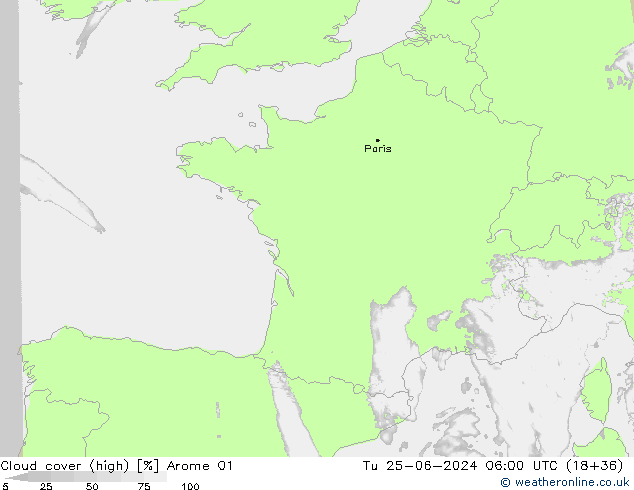 nuvens (high) Arome 01 Ter 25.06.2024 06 UTC