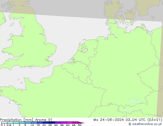 precipitação Arome 01 Seg 24.06.2024 04 UTC