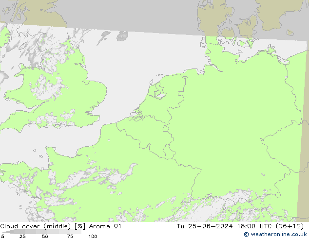 云 (中) Arome 01 星期二 25.06.2024 18 UTC