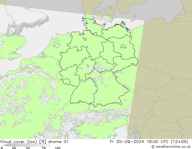 Wolken (tief) Arome 01 Fr 20.09.2024 18 UTC