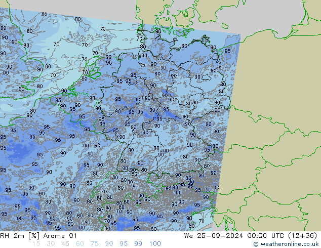 2m Nispi Nem Arome 01 Çar 25.09.2024 00 UTC