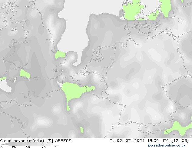 云 (中) ARPEGE 星期二 02.07.2024 18 UTC
