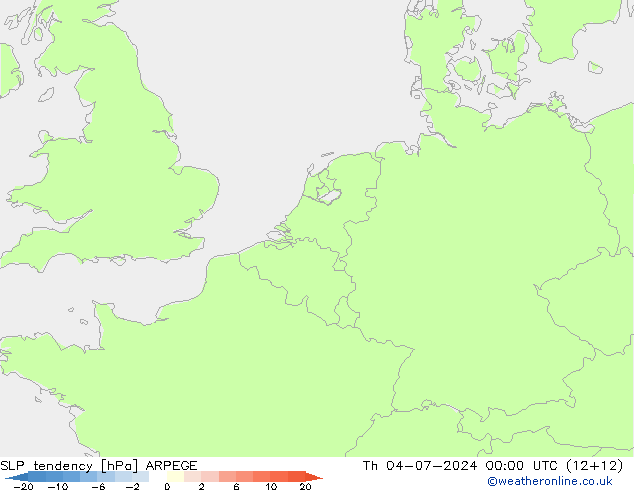 变压 ARPEGE 星期四 04.07.2024 00 UTC