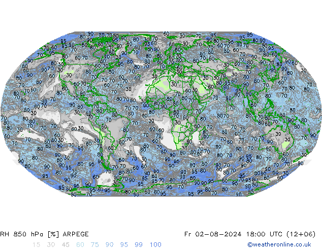 RV 850 hPa ARPEGE vr 02.08.2024 18 UTC