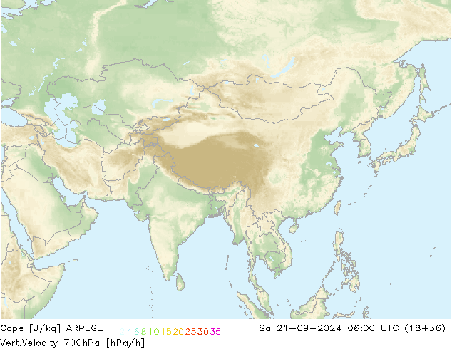 Cape ARPEGE Sa 21.09.2024 06 UTC