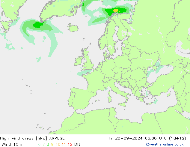 Sturmfelder ARPEGE Fr 20.09.2024 06 UTC