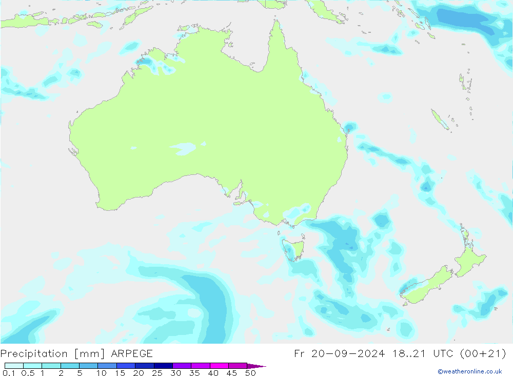 opad ARPEGE pt. 20.09.2024 21 UTC