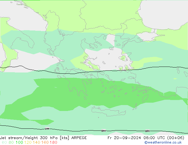 Jet Akımları ARPEGE Cu 20.09.2024 06 UTC