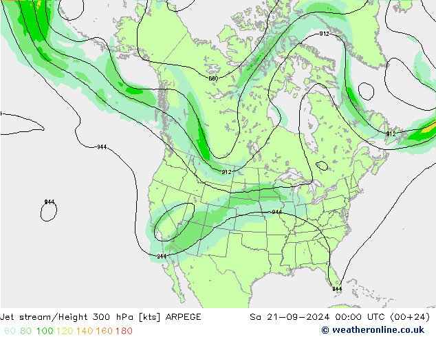 Polarjet ARPEGE Sa 21.09.2024 00 UTC