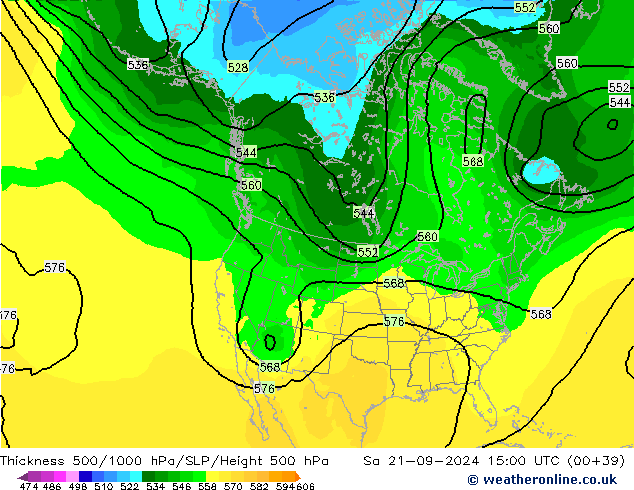 Thck 500-1000hPa ARPEGE so. 21.09.2024 15 UTC