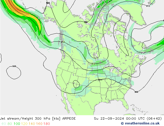 Polarjet ARPEGE So 22.09.2024 00 UTC