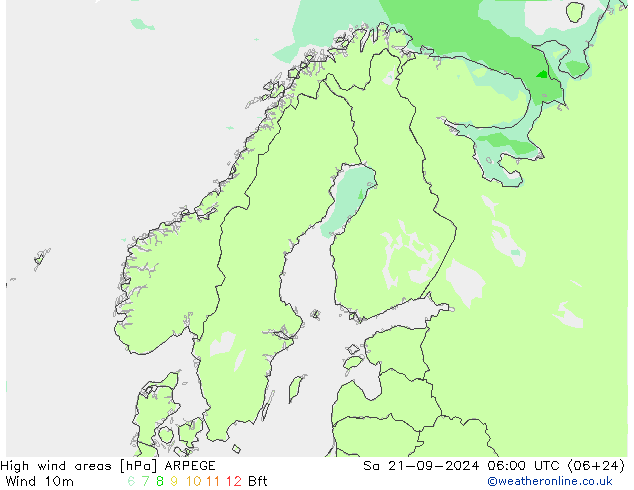 Sturmfelder ARPEGE Sa 21.09.2024 06 UTC