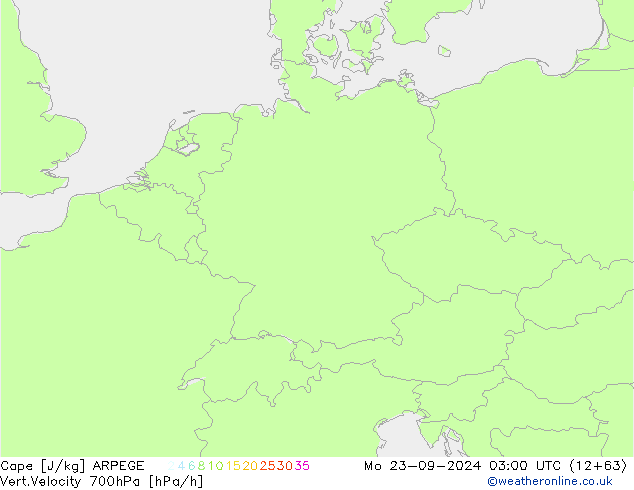 Cape ARPEGE ma 23.09.2024 03 UTC