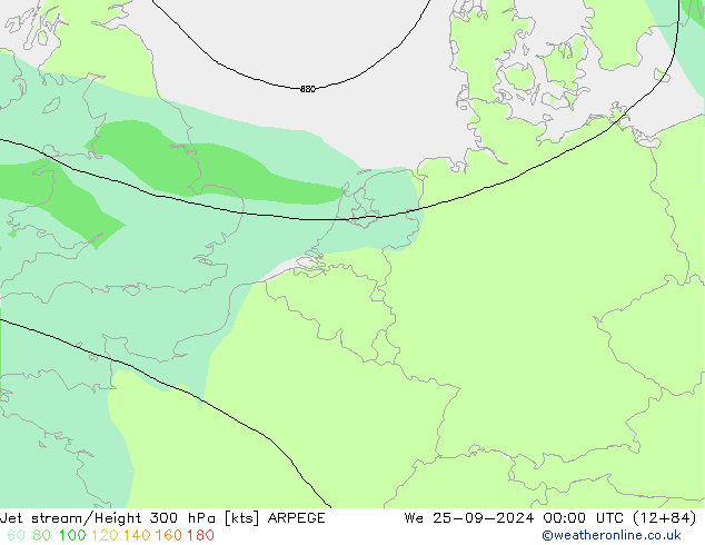 Polarjet ARPEGE Mi 25.09.2024 00 UTC