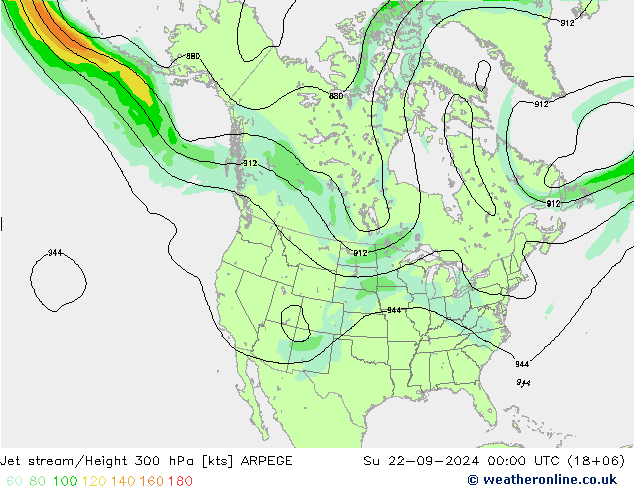 джет ARPEGE Вс 22.09.2024 00 UTC