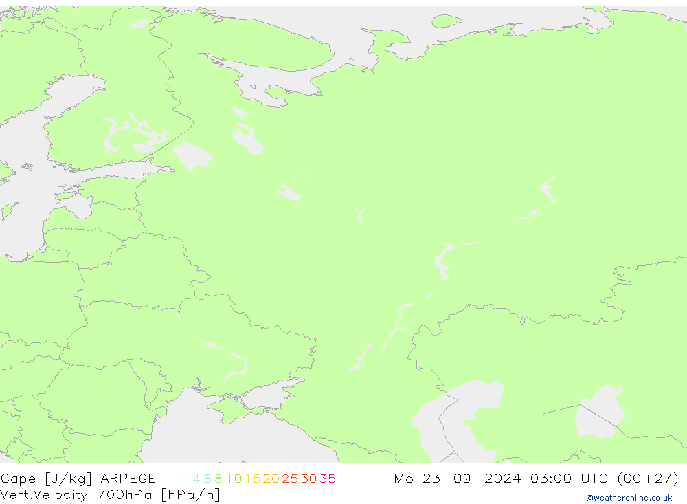 Cape ARPEGE Pzt 23.09.2024 03 UTC