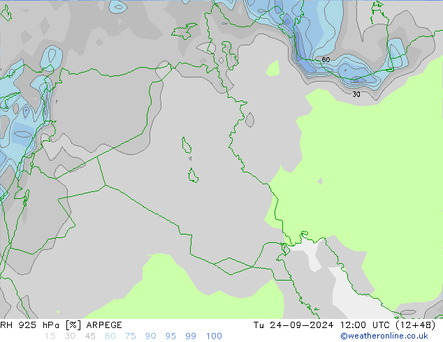 925 hPa Nispi Nem ARPEGE Sa 24.09.2024 12 UTC