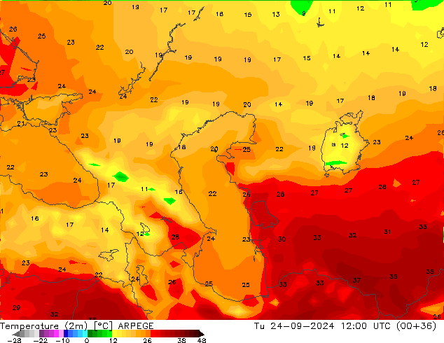     ARPEGE  24.09.2024 12 UTC