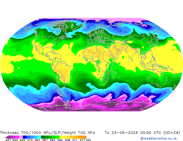 Thck 700-1000 hPa ARPEGE mar 24.09.2024 00 UTC