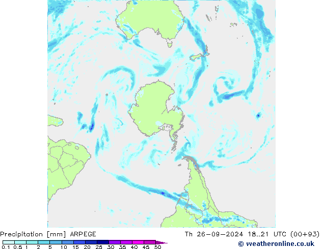 opad ARPEGE czw. 26.09.2024 21 UTC