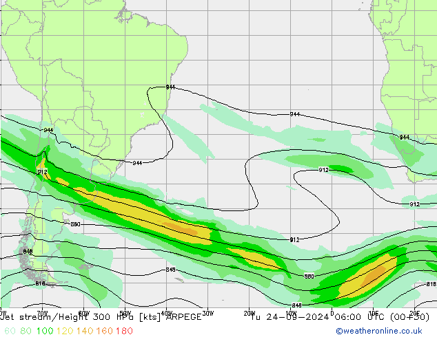 джет ARPEGE вт 24.09.2024 06 UTC