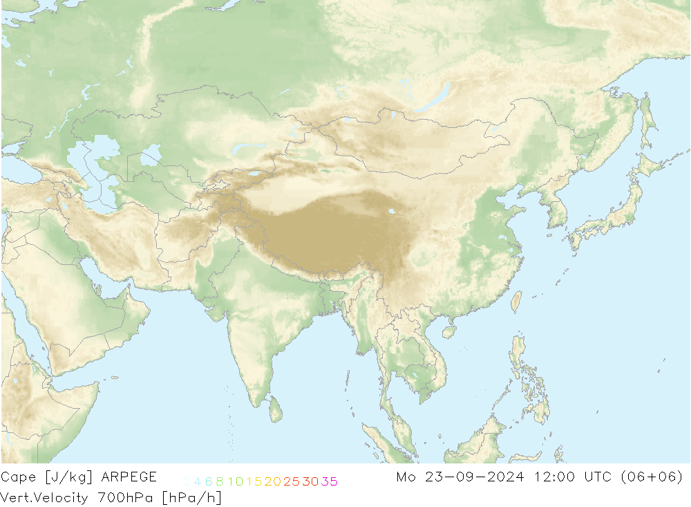 Cape ARPEGE Seg 23.09.2024 12 UTC